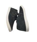 Adidasi barbati Blend 45, piele intoarsa, negru, imblanite - imagine 4