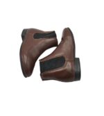 Ghete copii 25, piele, maro - imagine 4