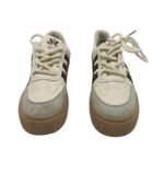 Adidasi dama Fashion 38, imitatie de piele, material textil, alb - imagine 3
