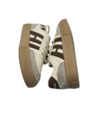 Adidasi dama Fashion 38, imitatie de piele, material textil, alb - imagine 4
