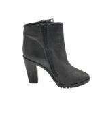Botine dama Spm 38, piele, negru