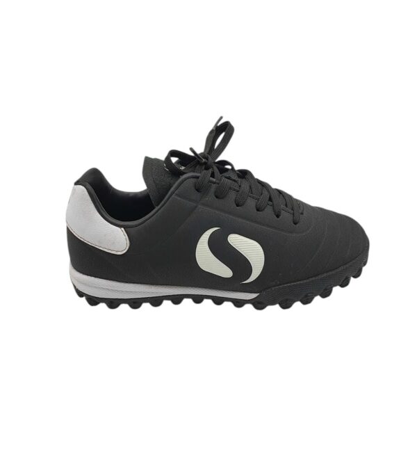 Adidasi copii Sondico 35, imitatie de piele, negru alb - imagine 1