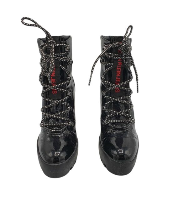 Botine dama Calvin Klein 37, piele, negru - imagine 3