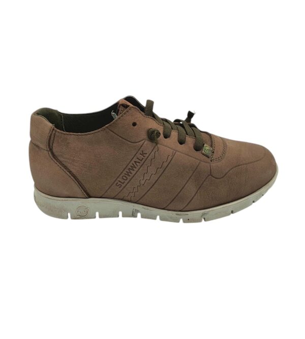 Adidasi barbati Slowwalk 41, piele, maro - imagine 1
