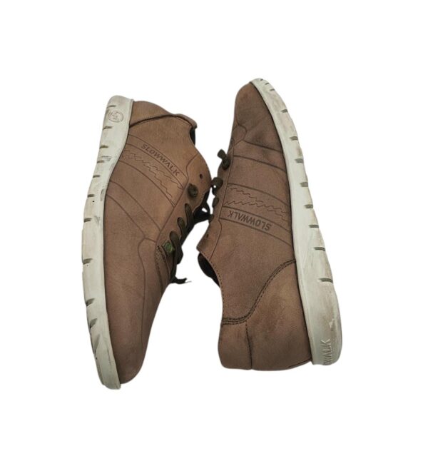 Adidasi barbati Slowwalk 41, piele, maro - imagine 4