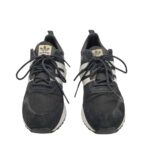 Adidasi barbati Adidas 44, piele intoarsa, material textil, negru - imagine 3