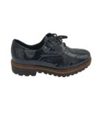 Pantofi dama Rieker 38, imitatie de piele, bleumarin