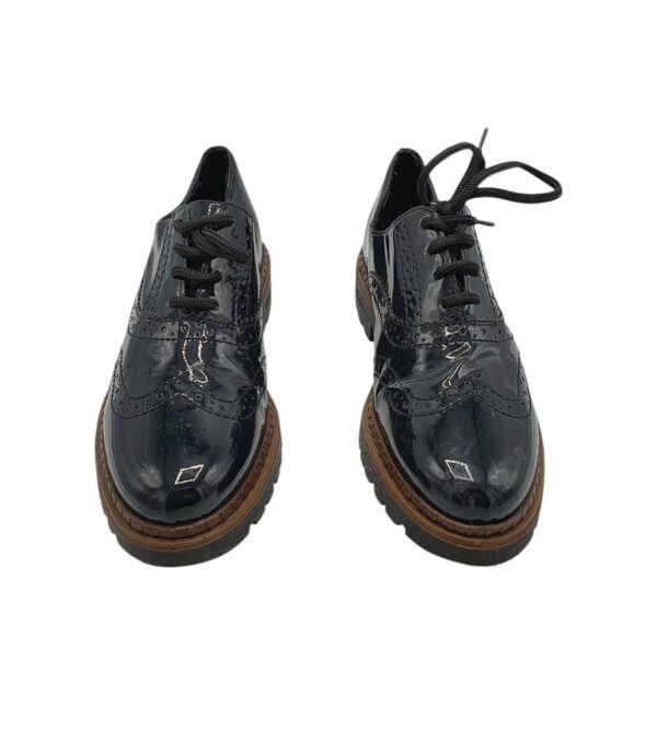 Pantofi dama Rieker 38, imitatie de piele, bleumarin - imagine 3