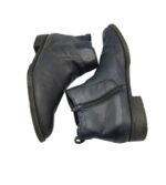Ghete barbati Jana 40, piele, negru - imagine 4