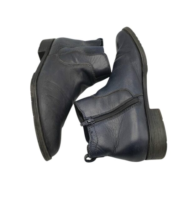 Ghete barbati Jana 40, piele, negru - imagine 4
