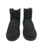 Cizme copii Ugg 33, piele intoarsa, negru, imblanite - imagine 3