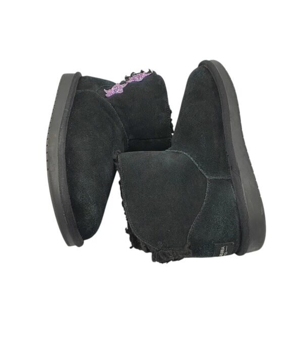 Cizme copii Ugg 33, piele intoarsa, negru, imblanite - imagine 4