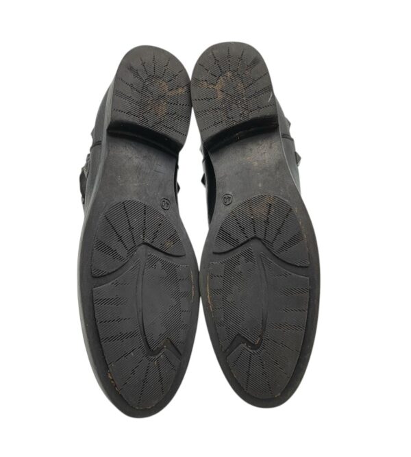 Botine dama 40, imitatie de piele, negru, imblanite - imagine 5