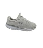 Adidasi dama Skechers 39, material textil, gri