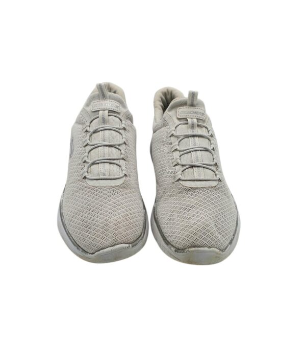 Adidasi dama Skechers 39, material textil, gri - imagine 3