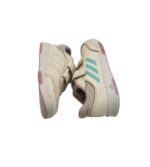 Adidasi copii Adidas 31, imitatie de piele, alb - imagine 2