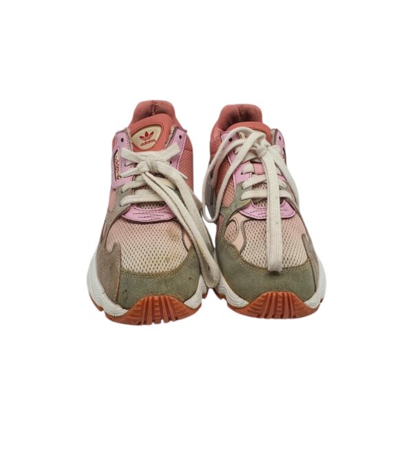 Adidasi dama Adidas 39, piele intoarsa, material textil, roz bej - imagine 3