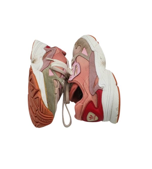 Adidasi dama Adidas 39, piele intoarsa, material textil, roz bej - imagine 4