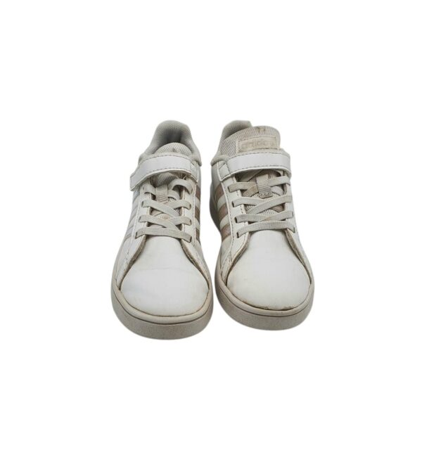 Adidasi copii Adidas 31, imitatie de piele, alb - imagine 3