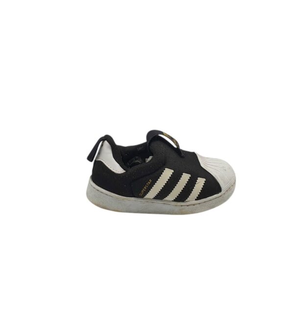 Adidasi copii Adidas 25, material textil, negru alb - imagine 1