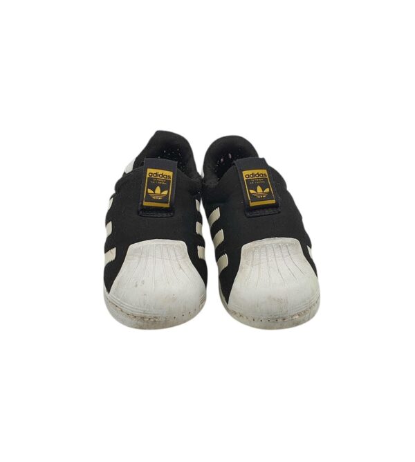 Adidasi copii Adidas 25, material textil, negru alb - imagine 3