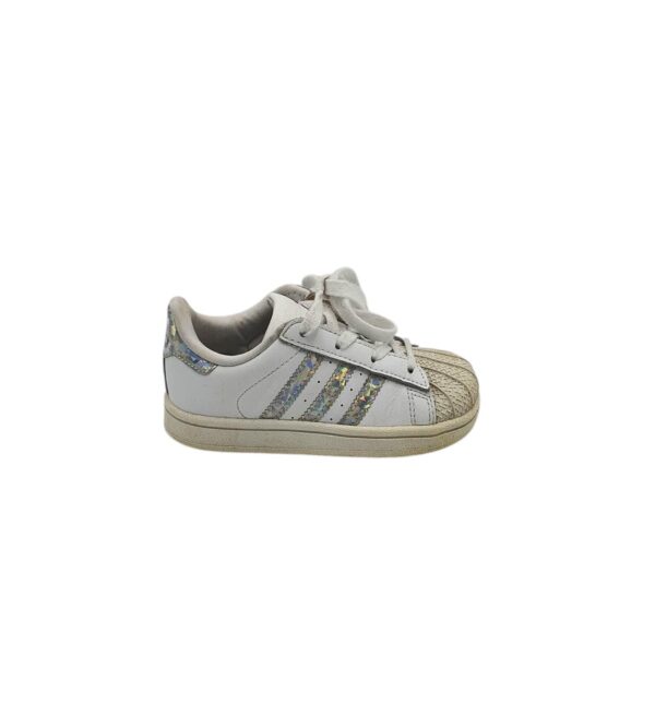 Adidasi copii Adidas 26, piele, alb - imagine 1