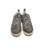 Adidasi dama Criss Cross 39, piele intoarsa, gri - imagine 3