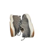 Adidasi dama Criss Cross 39, piele intoarsa, gri - imagine 4