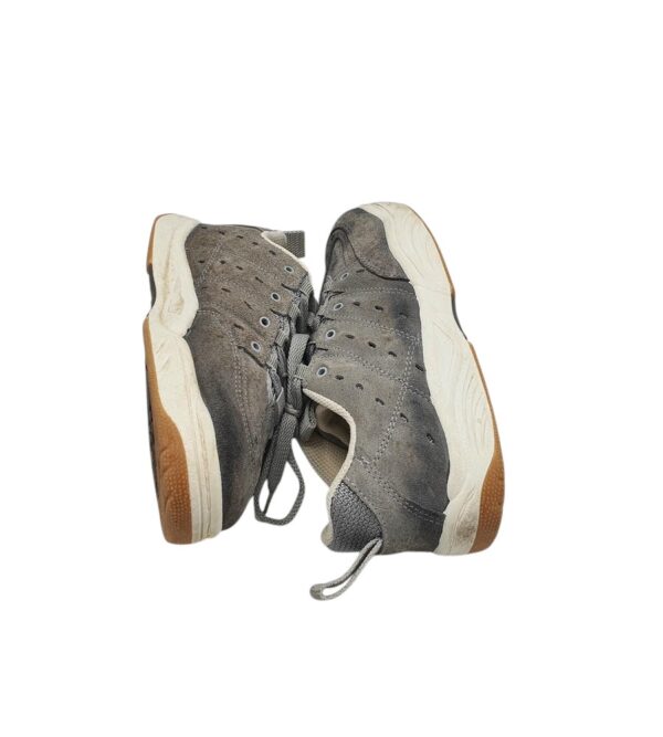 Adidasi dama Criss Cross 39, piele intoarsa, gri - imagine 4