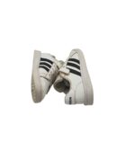 Adidasi copii Adidas 29, imitatie de piele, alb - imagine 4