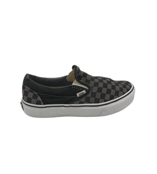 Tenisi barbati Vans 42.5, material textil, negru gri - imagine 1