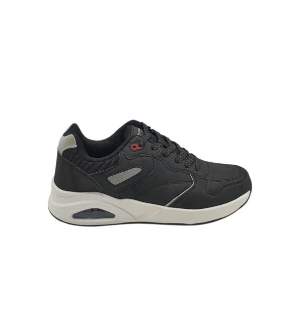 Adidasi barbati Arrigo Bello,  imitatie de piele, negru - imagine 1