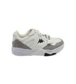 Adidasi barbati Kappa , imitatie de piele, material textil, alb gri