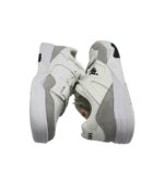 Adidasi barbati Kappa , imitatie de piele, material textil, alb gri - imagine 4