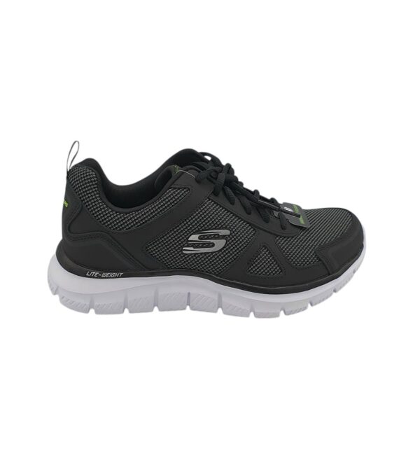 Adidasi barbati Skechers 43, imitatie de piele, material textil, negru gri - imagine 1