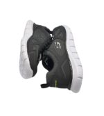 Adidasi barbati Skechers 43, imitatie de piele, material textil, negru gri - imagine 4