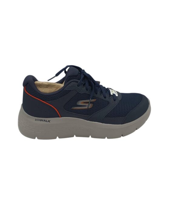 Adidasi barbati Skechers , material textil, imitatie de piele, bleumarin - imagine 1