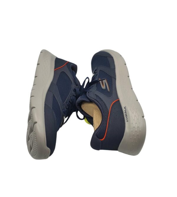Adidasi barbati Skechers , material textil, imitatie de piele, bleumarin - imagine 4