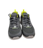 Adidasi barbati Skechers , material textil, imitatie de piele, gri negru - imagine 3