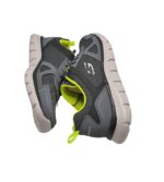 Adidasi barbati Skechers , material textil, imitatie de piele, gri negru - imagine 4
