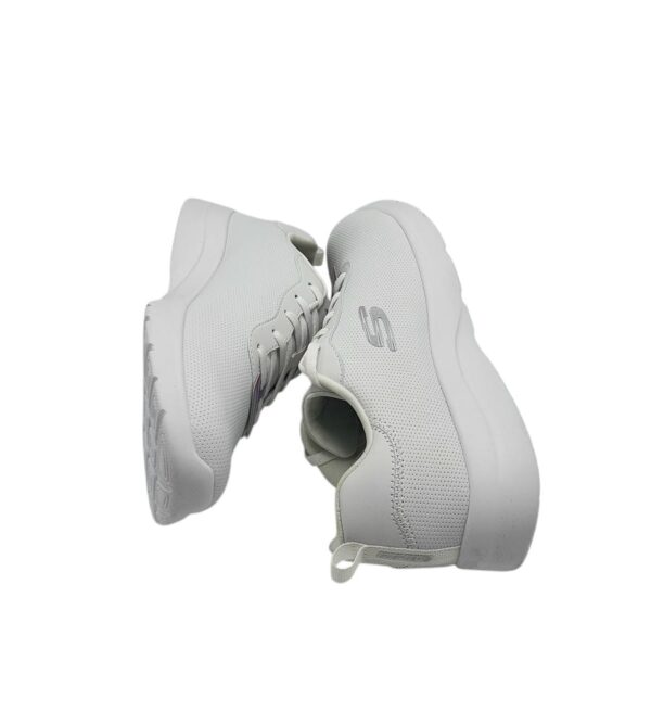 Adidasi barbati Skechers 41, imitatie de piele, alb - imagine 4