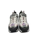 Adidasi dama Skechers 41, imitatie de piele, alb gri - imagine 3