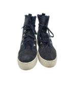 Ghete dama Maimai 39, piele intoarsa, albastru, imblanite - imagine 3