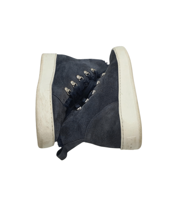 Ghete dama Maimai 39, piele intoarsa, albastru, imblanite - imagine 4