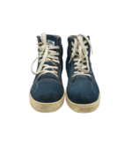 Tenisi barbati Racing 45, piele intoarsa, albastru - imagine 3