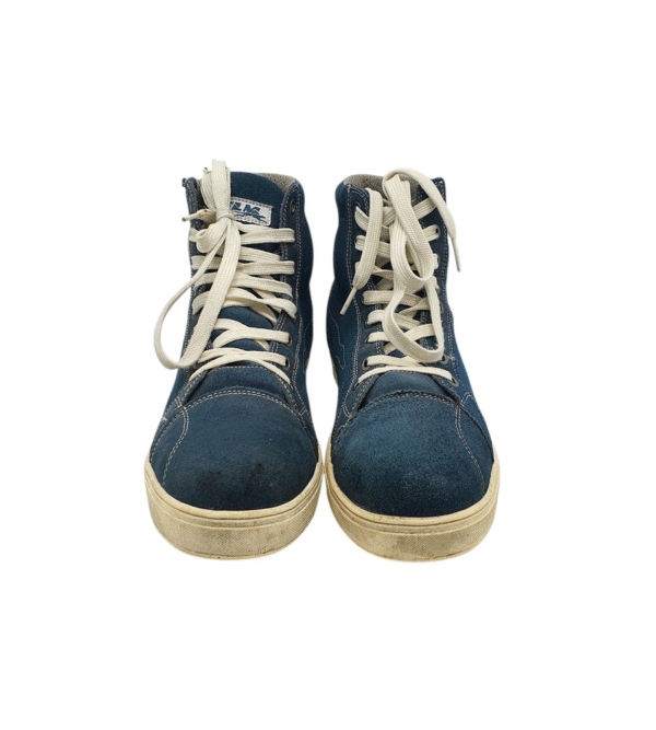 Tenisi barbati Racing 45, piele intoarsa, albastru - imagine 3