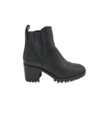 Botine dama Zara 37, imitatie de piele, negru