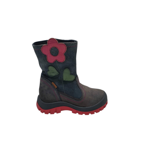Cizme copii Lasocki 26, piele , piele intoarsa, albastru, imblanite - imagine 1