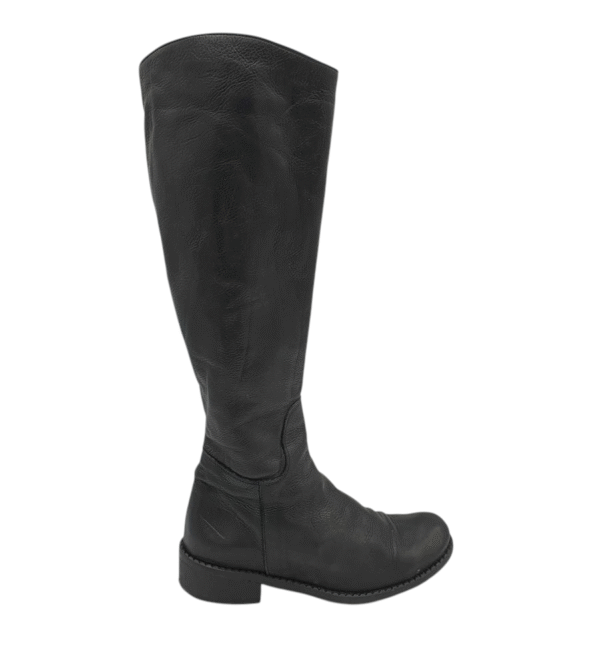 Cizme dama Franco Russo 37, piele, negru - imagine 1