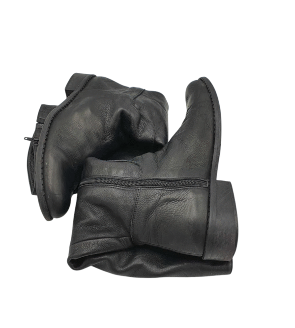 Cizme dama Franco Russo 37, piele, negru - imagine 4